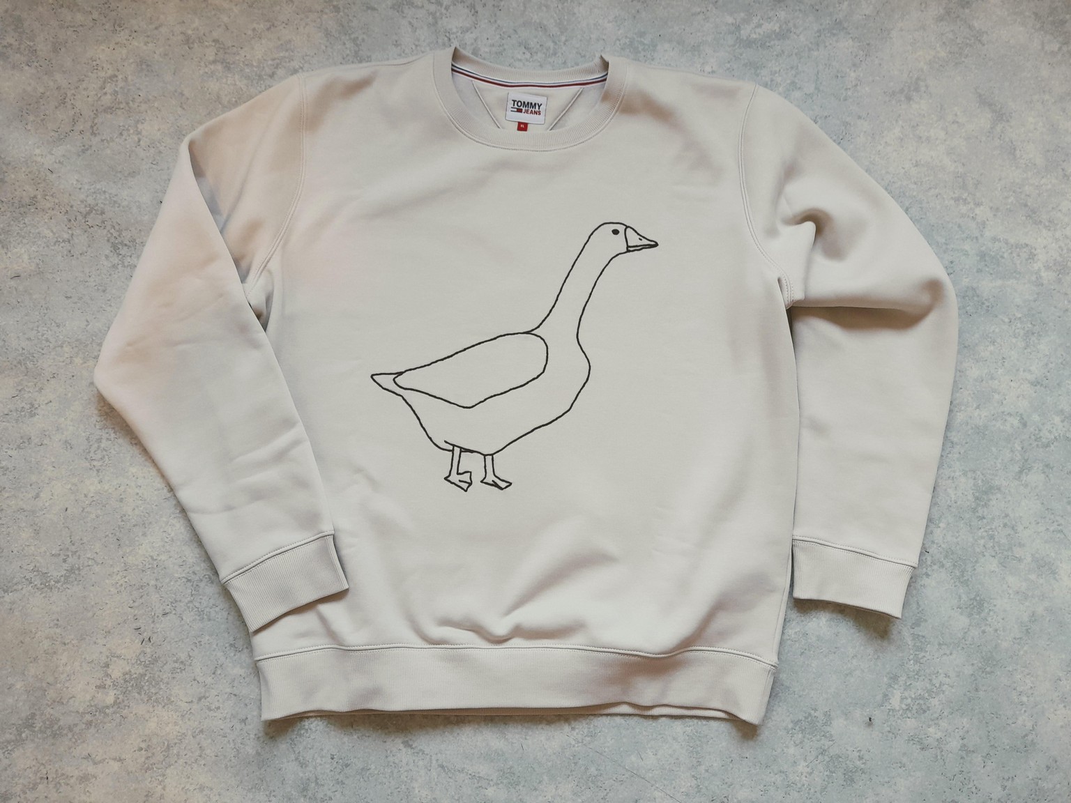 embroidery goose sweatshirt - image 3 - student project
