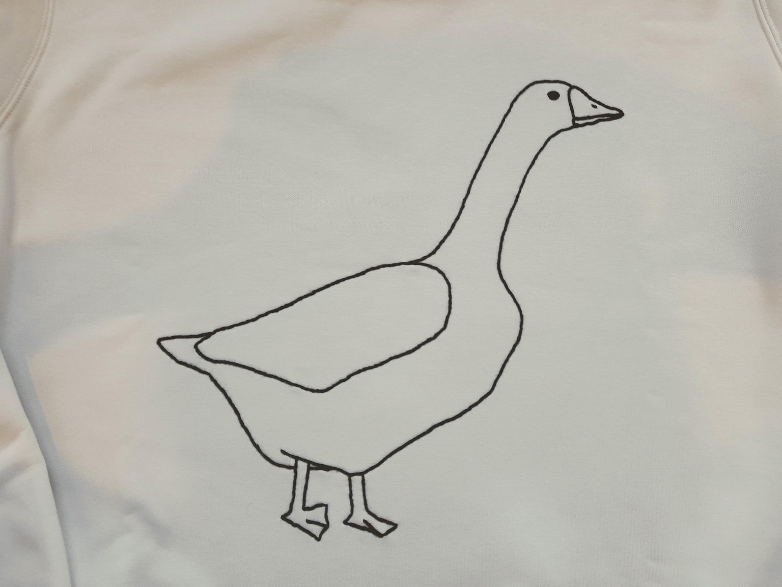 embroidery goose sweatshirt - image 2 - student project