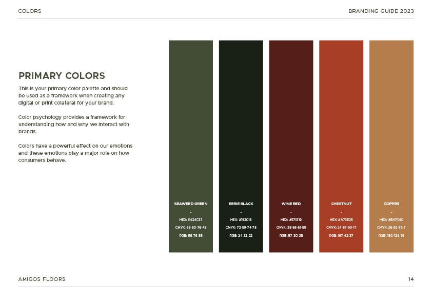 Amigos Floors Brand Guide - image 7 - student project