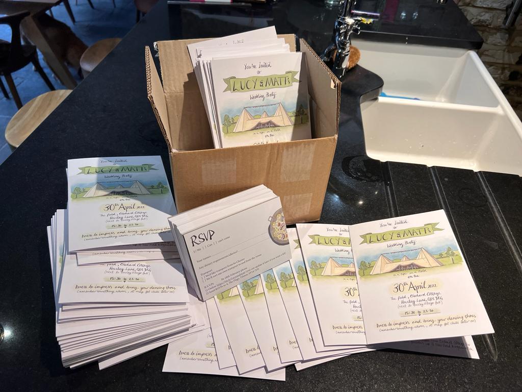 Success - wedding invites printed - image 1 - student project