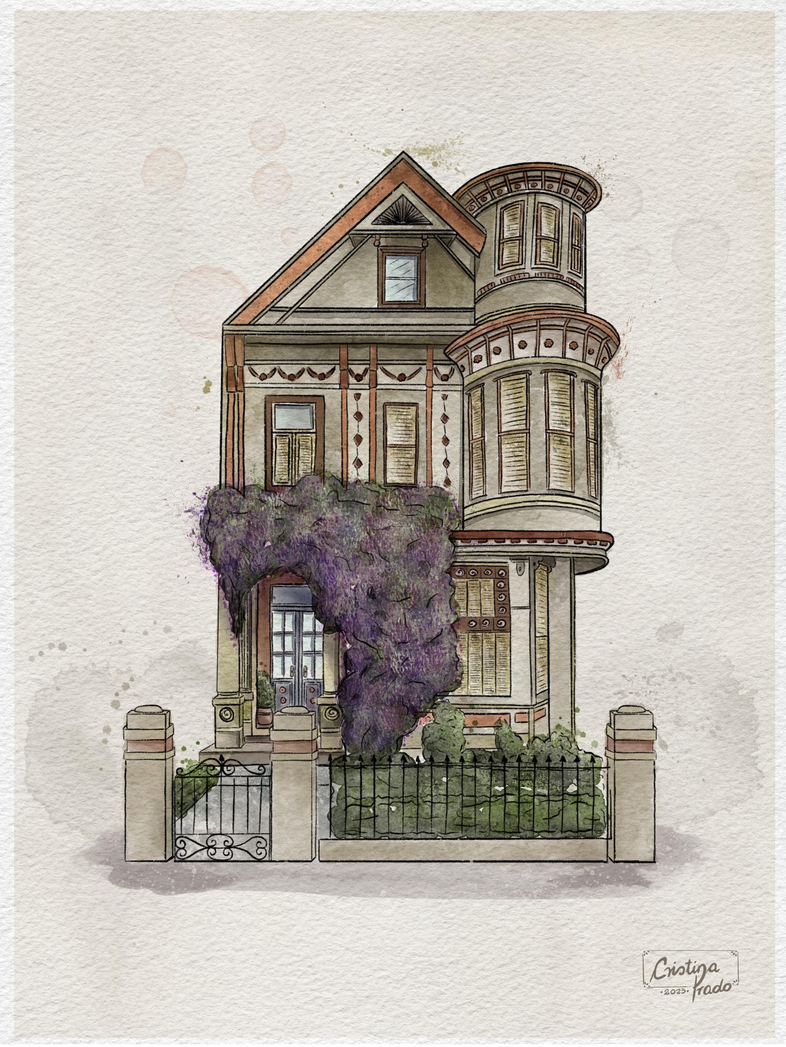 Watercolour urban sketching - image 1 - student project