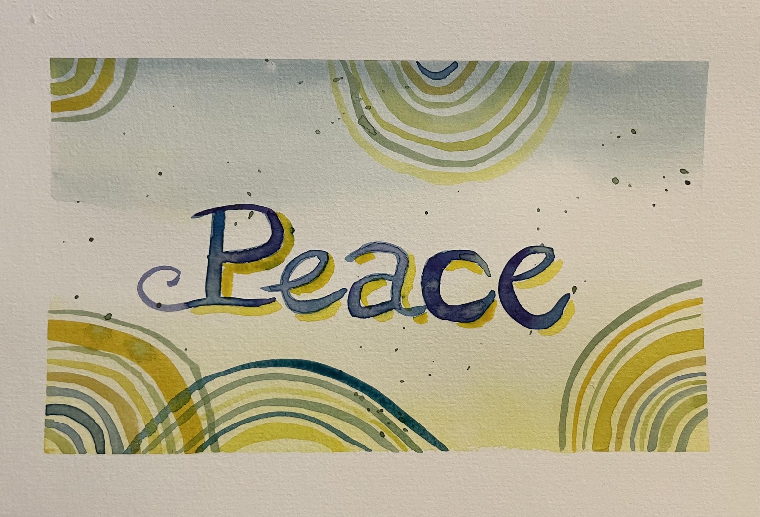 Playing with watercolor - image 2 - student project
