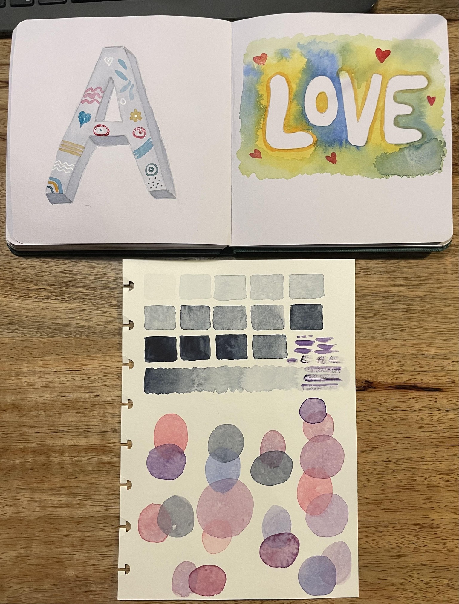 Playing with watercolor - image 1 - student project
