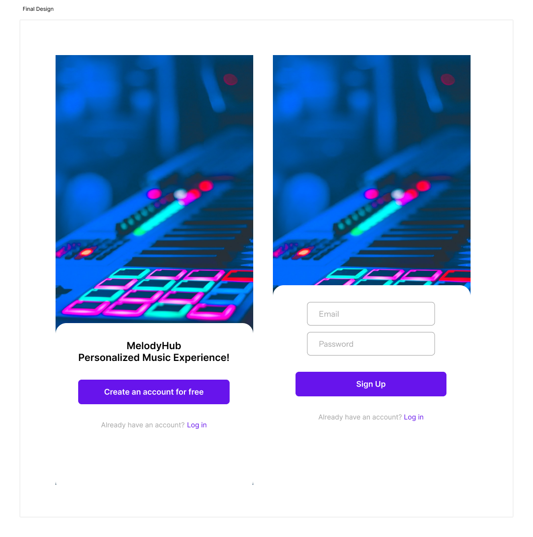 Music app - image 2 - student project