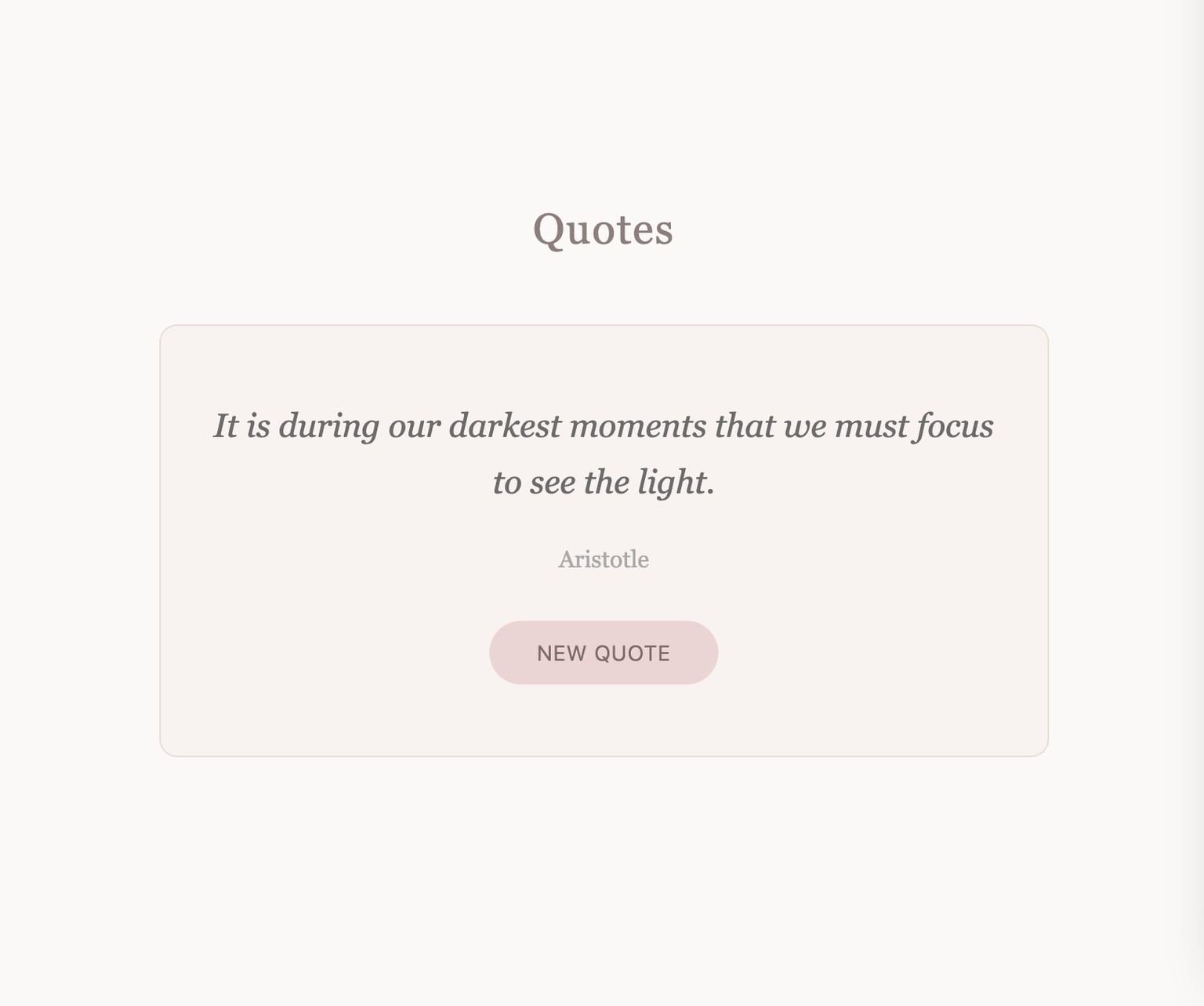 Minimal Countdown + Pastel Quotes - image 1 - student project