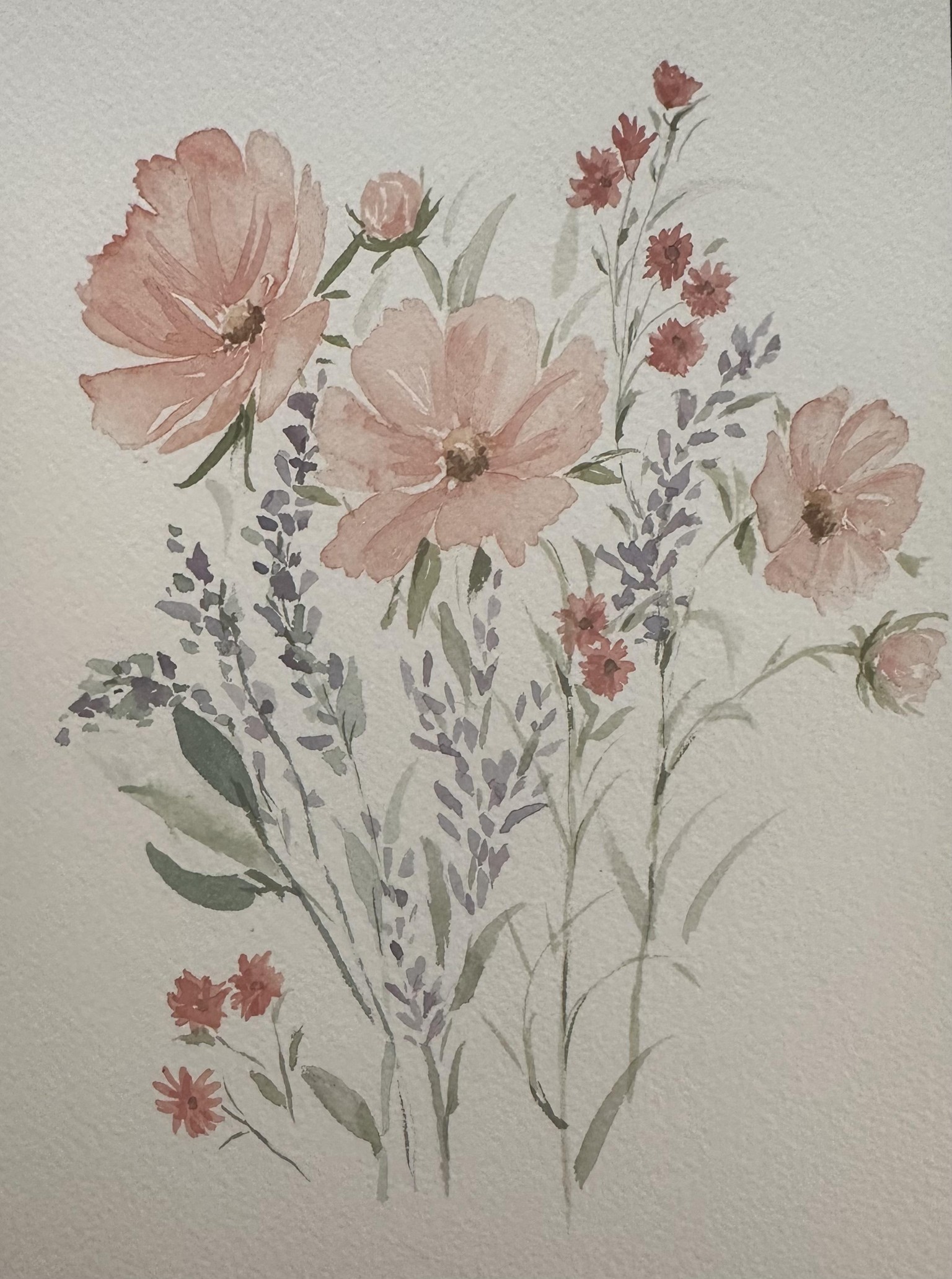 Watercolor Wildflowers - image 1 - student project