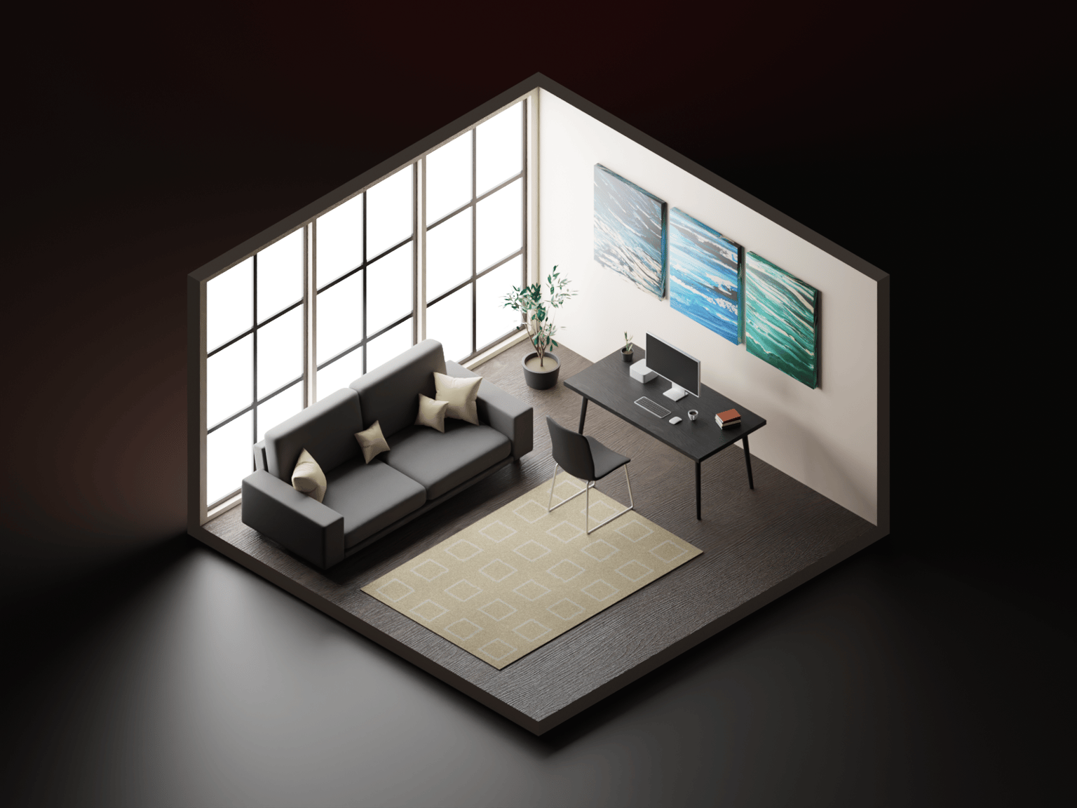 Modern Room - image 1 - student project