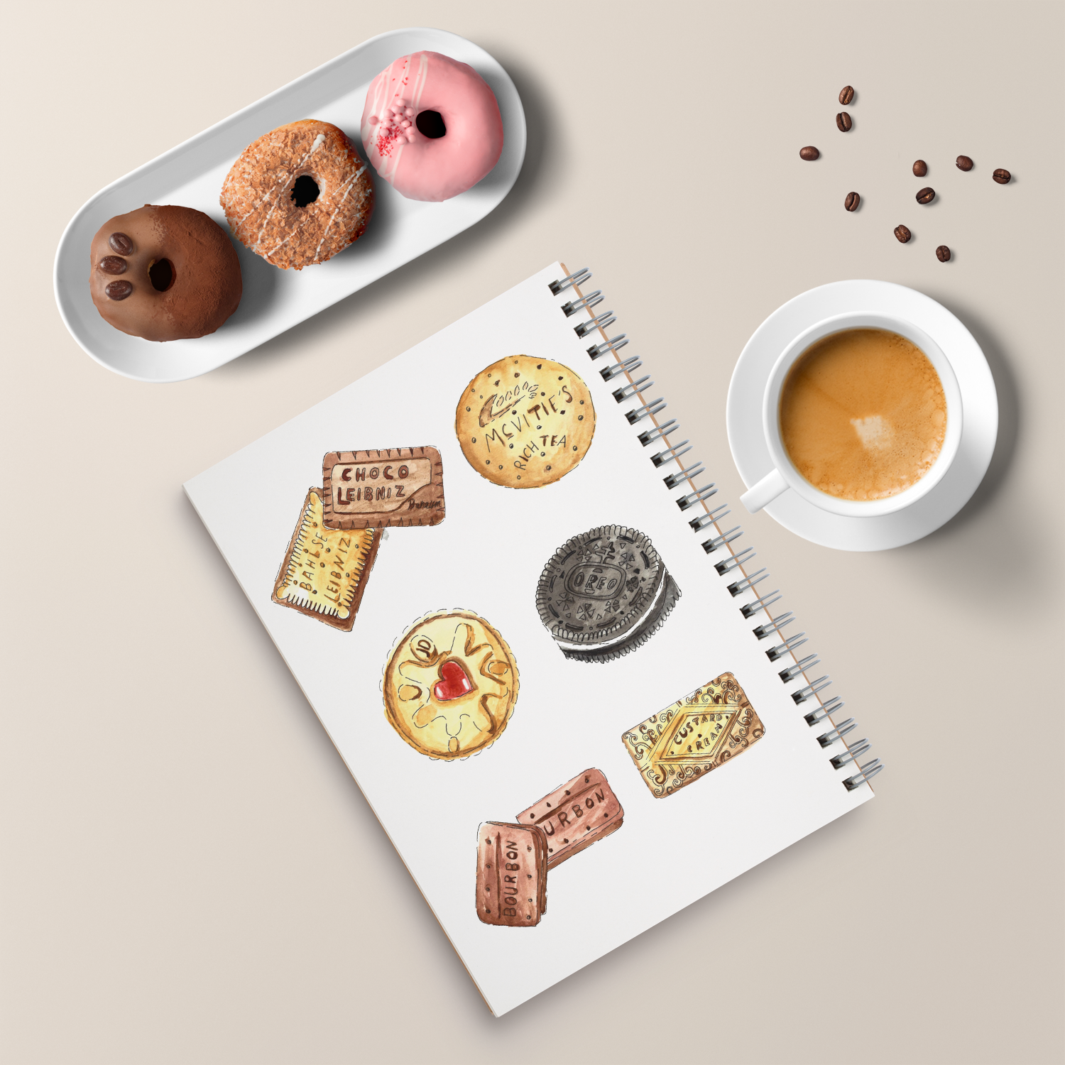 watercolor biscuit - image 1 - student project
