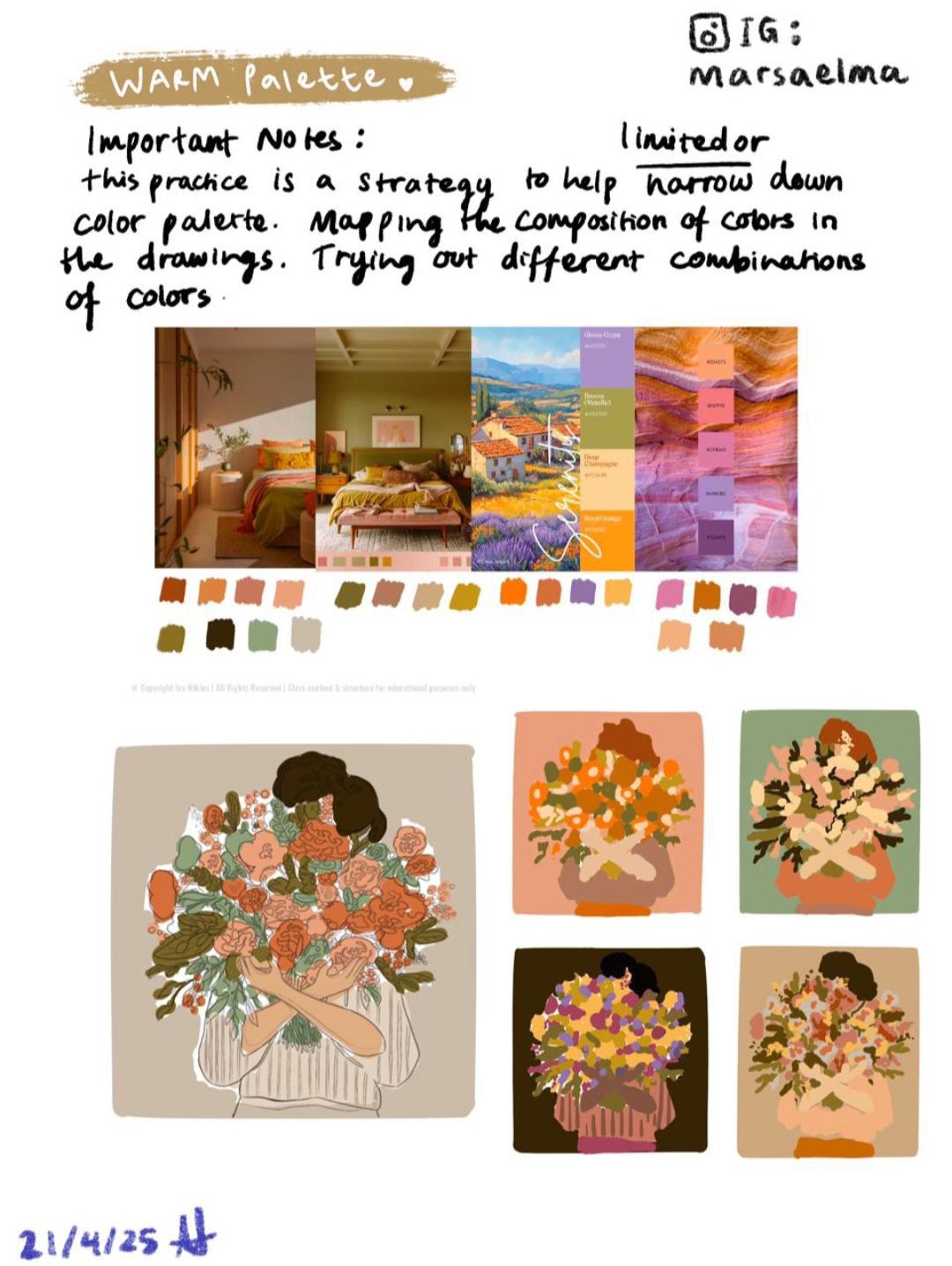 My exploration on color harmony 🩵 - image 1 - student project