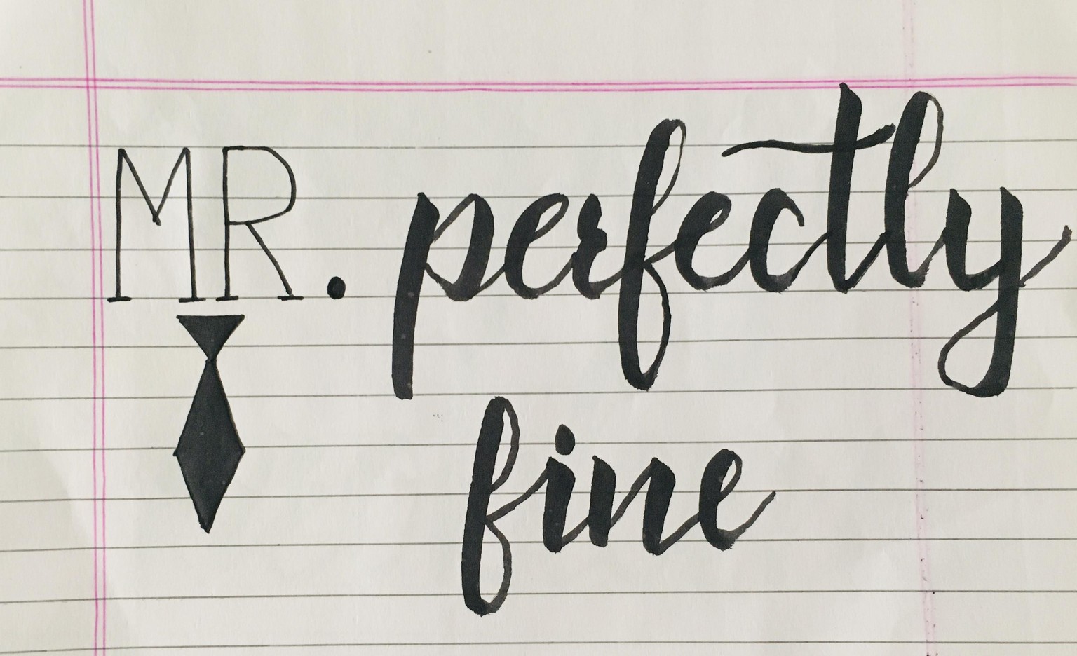 Brush pen calligraphy - image 1 - student project