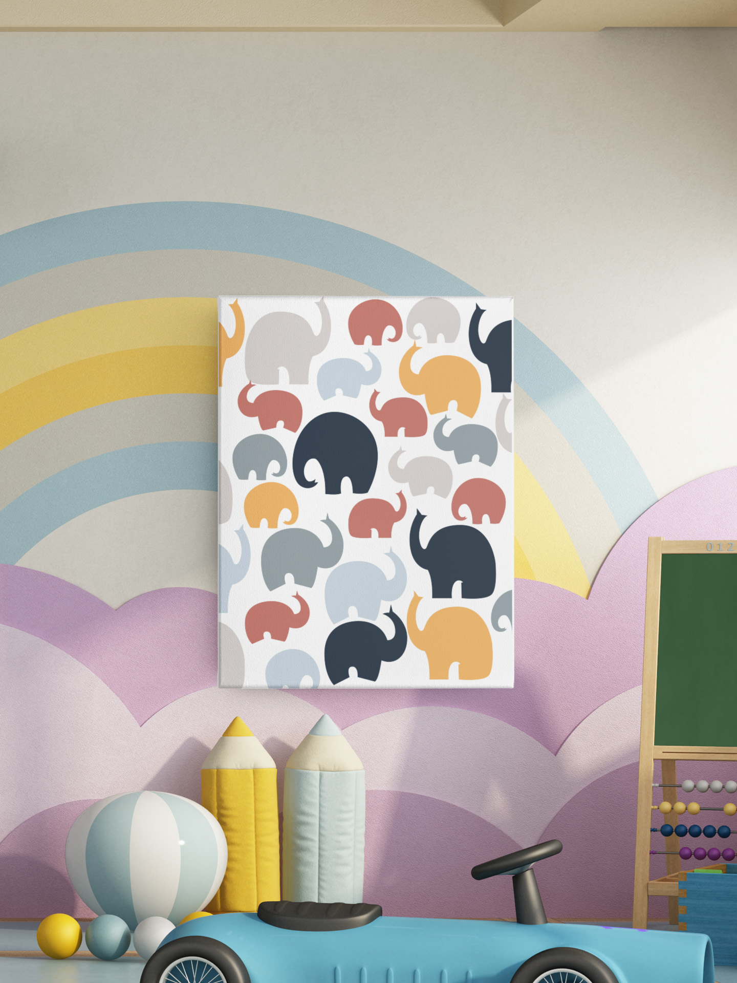 ELEPHANTS SEAMLES PATTERN - image 1 - student project