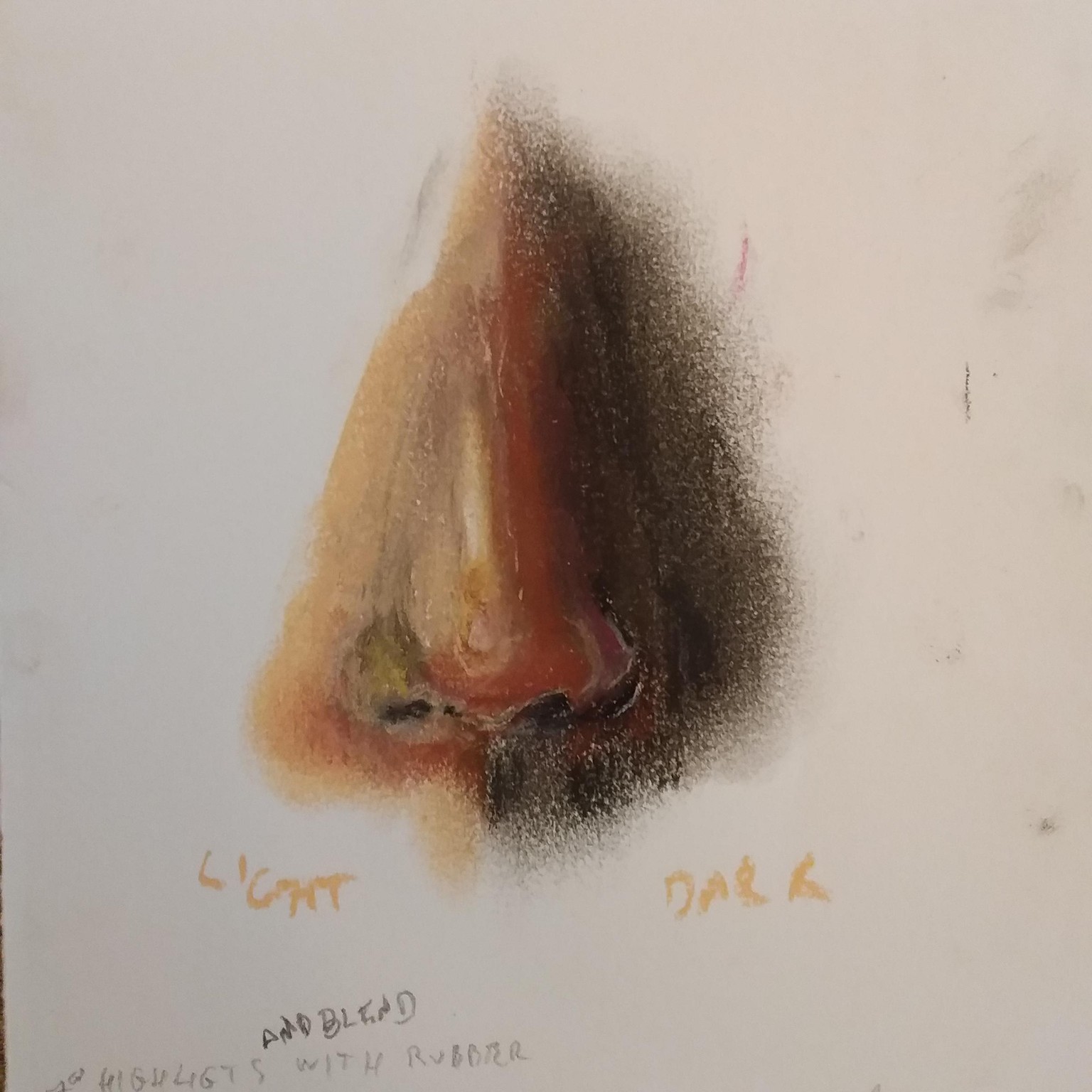 Frist projects with pastels in Skillshare - image 2 - student project
