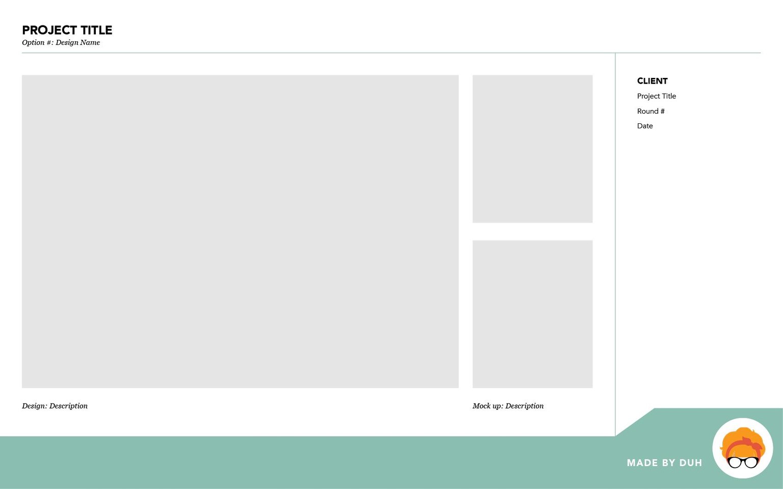 Presentation Deck - Made by Duh - image 2 - student project