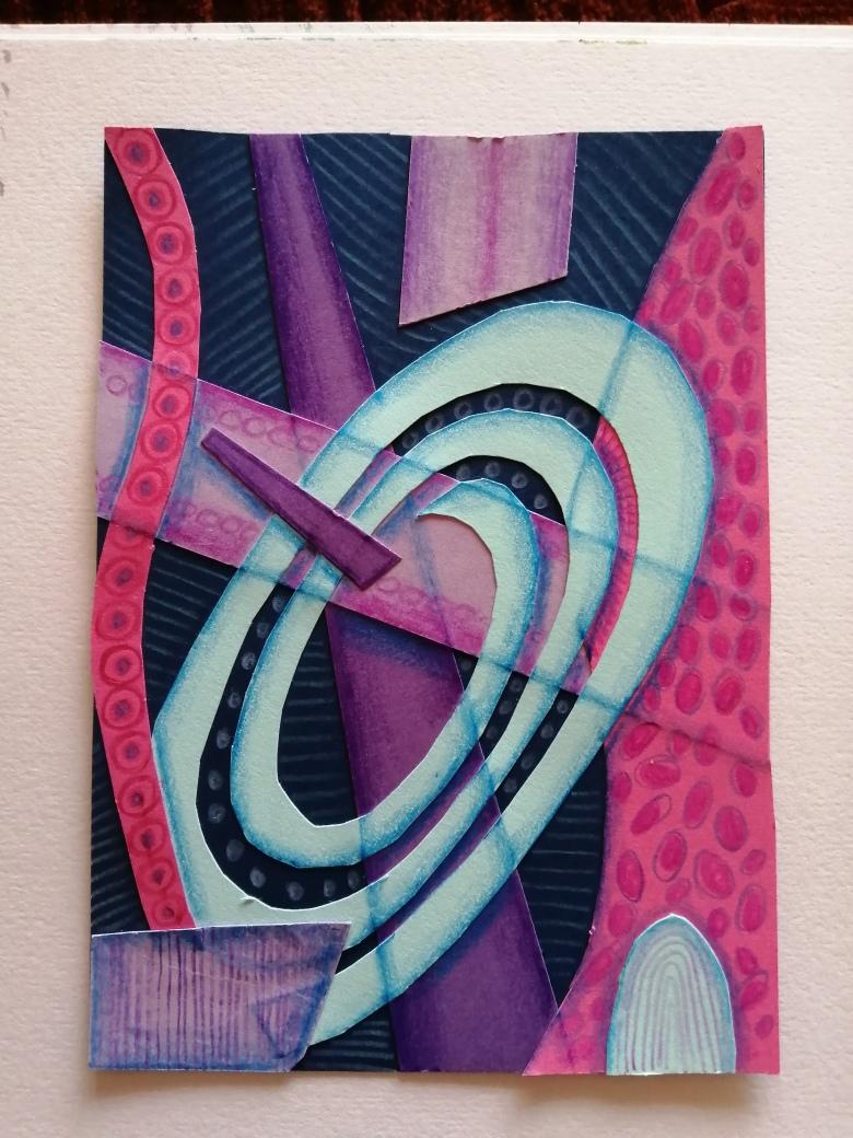 Abstract Mixed Media Collage - image 1 - student project