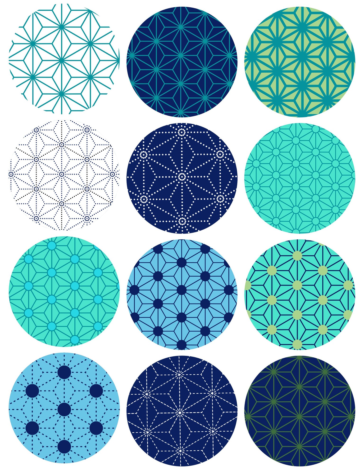 Asanoha Patterns - image 2 - student project