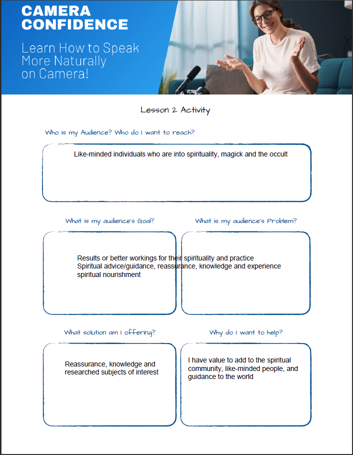 Speak on Camera: 7 Strategies to Build Confidence & Engage Your Audience - image 2 - student project
