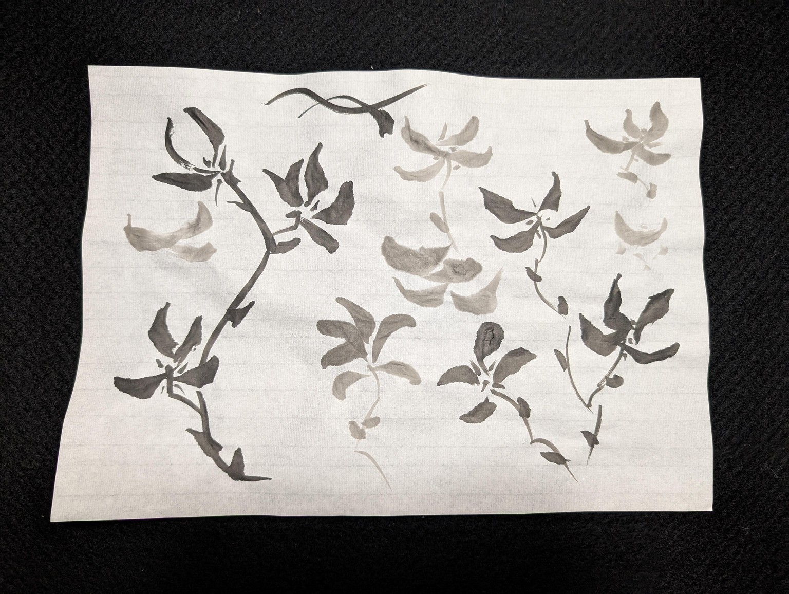 Orchid sumi-e Project - image 1 - student project
