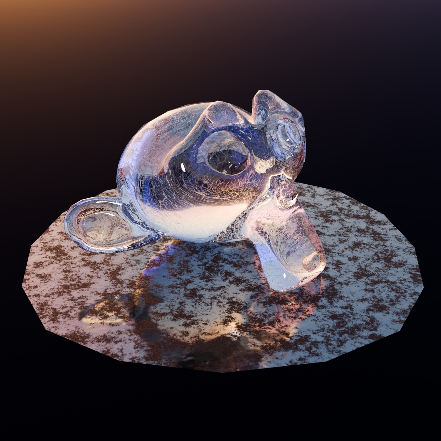 Ivy Growth on Crystal Skull - image 1 - student project