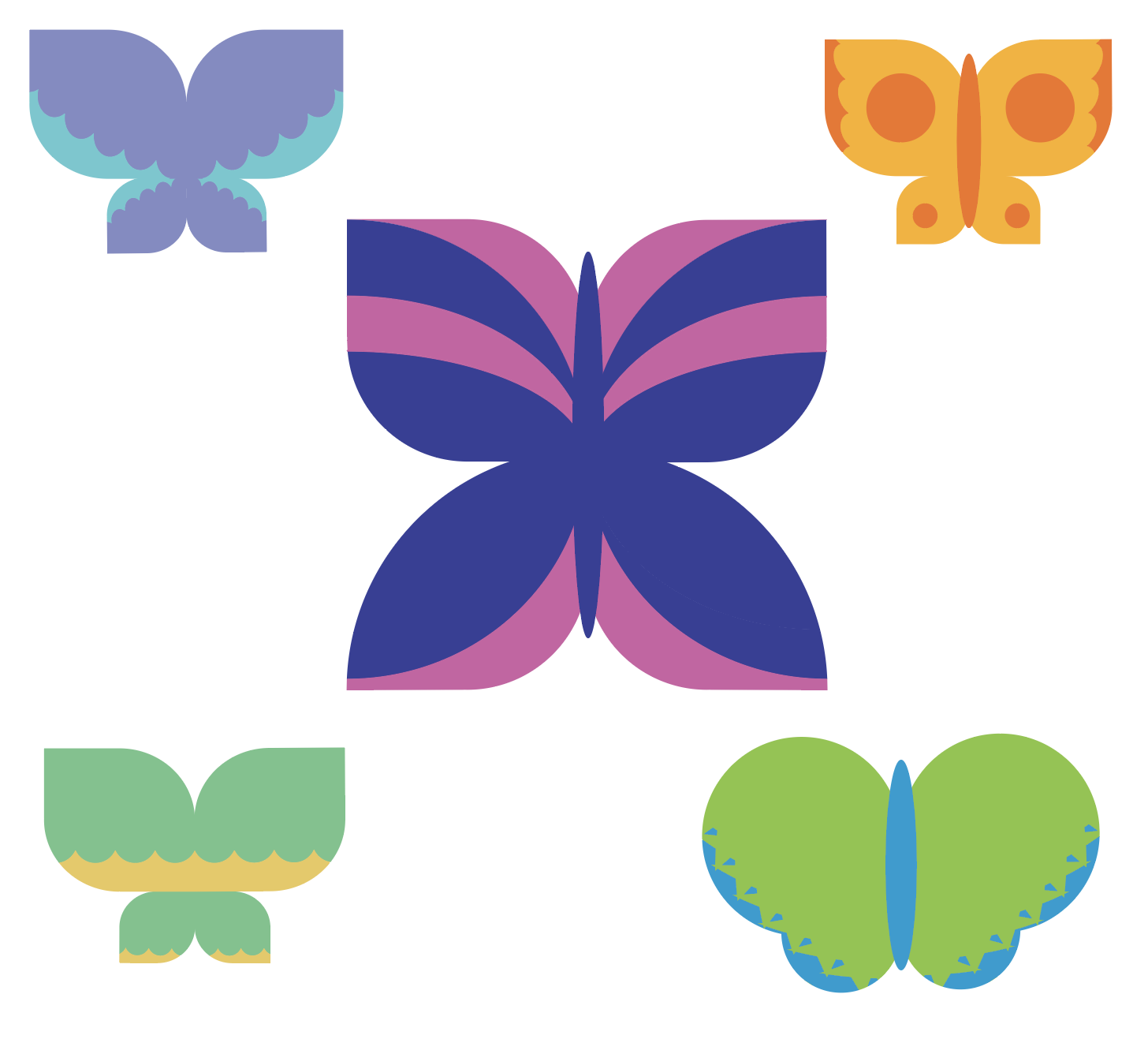 Drawing Butterflies in Illustrator - image 7 - student project