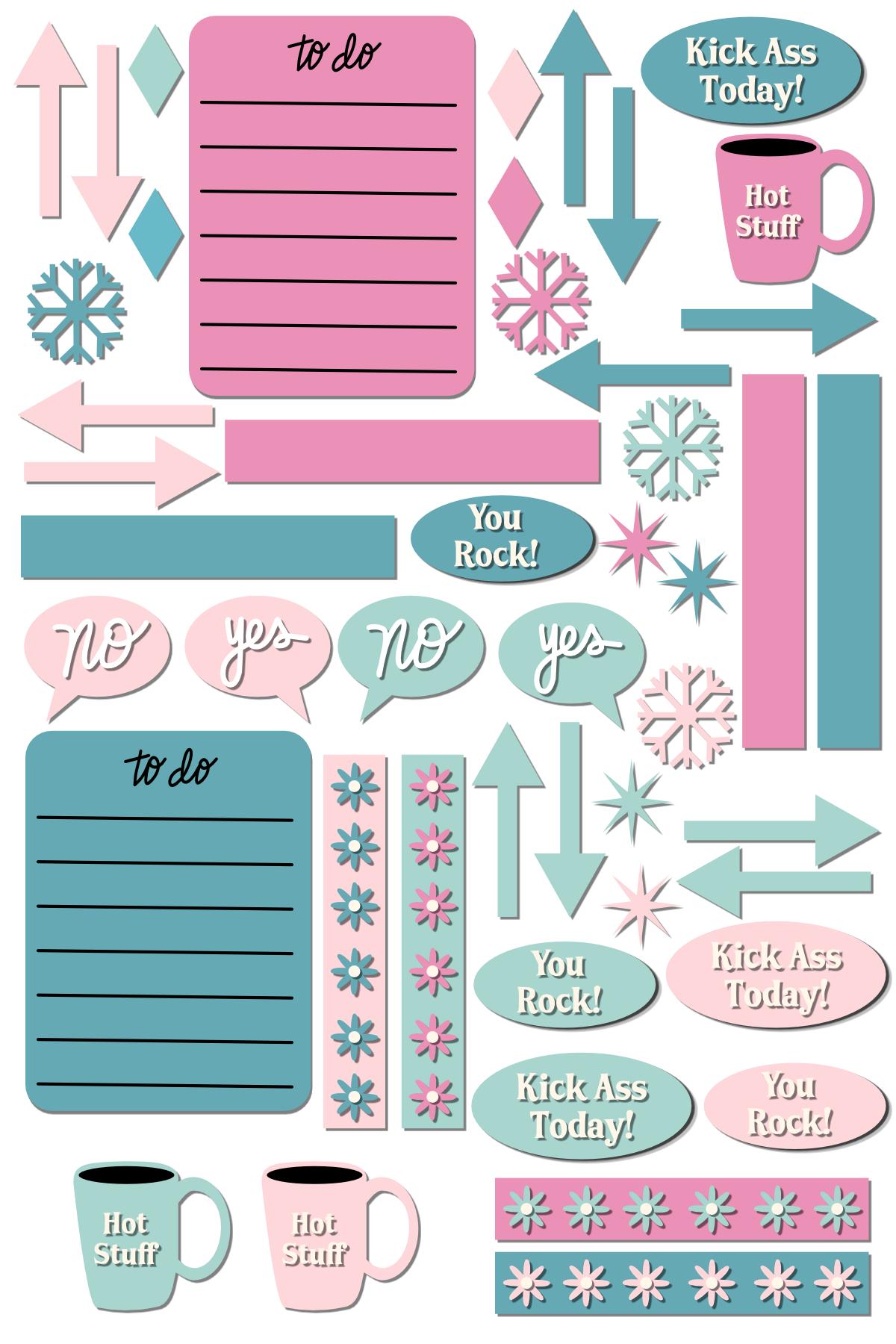 Digital Stickers in Affinity Designer, V2 - image 1 - student project
