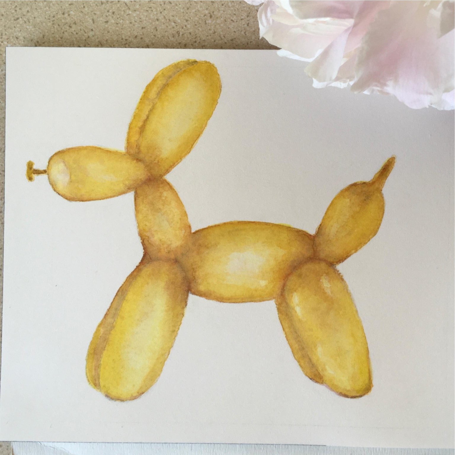 Yellow Balloon Dog - image 1 - student project