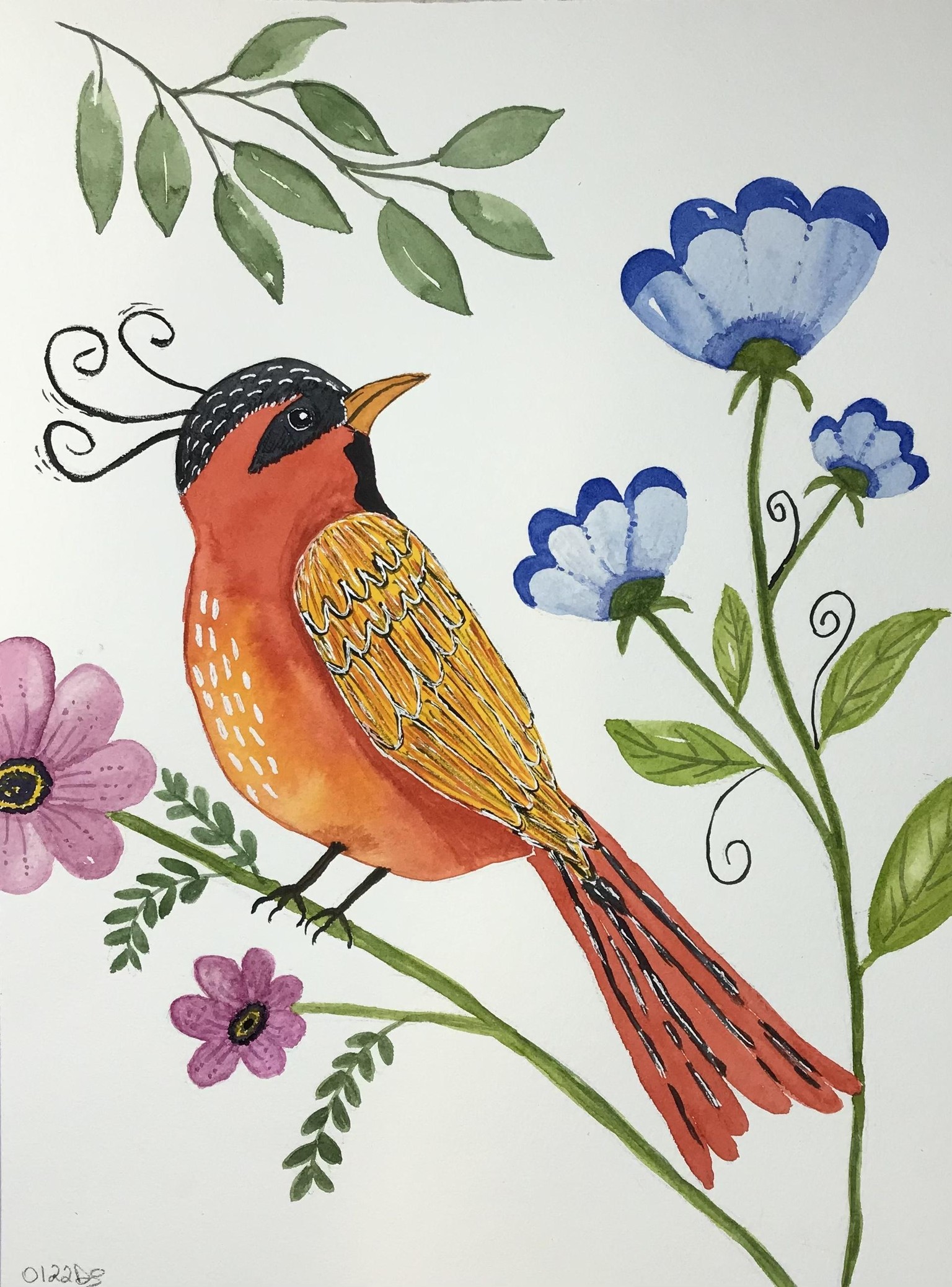 Whimsical Bird - image 1 - student project