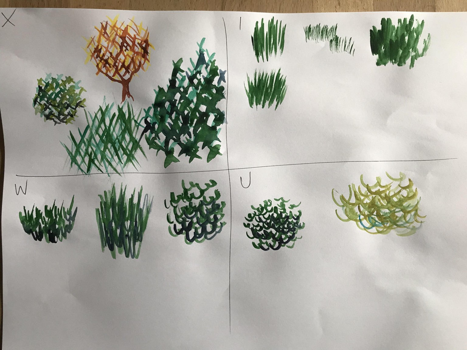 Watercolour trees - image 2 - student project
