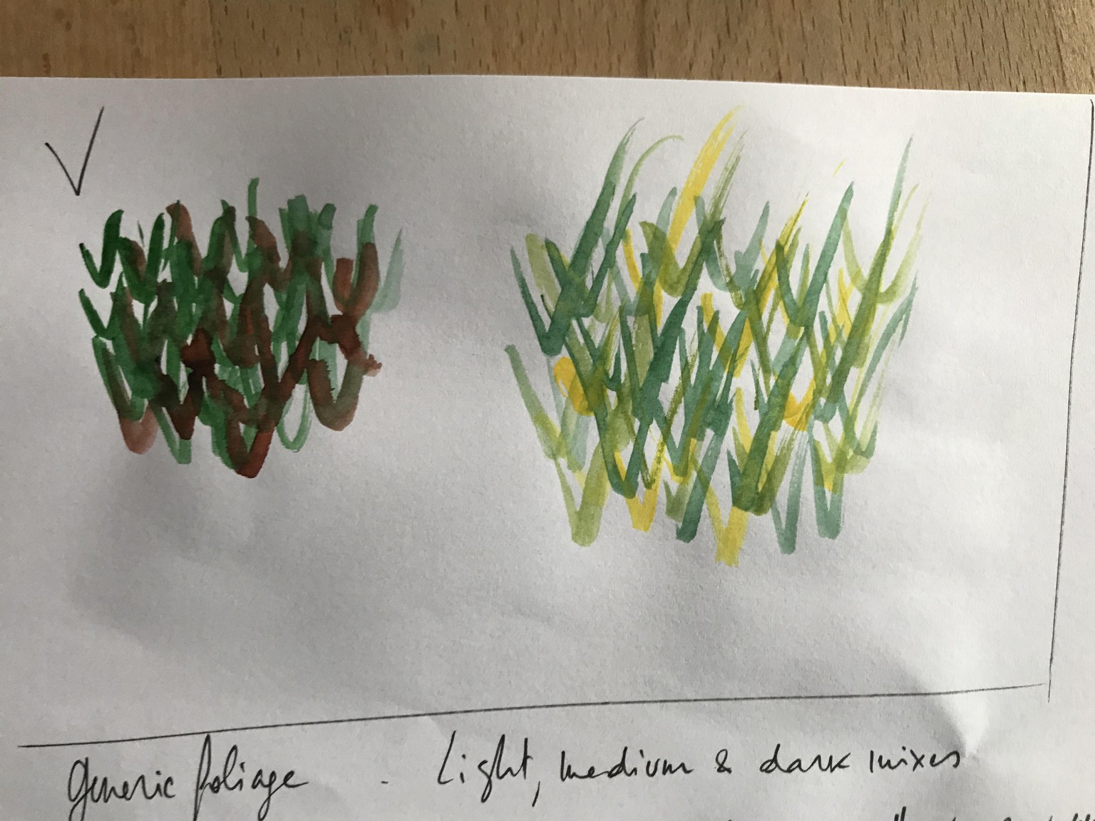 Watercolour trees - image 3 - student project