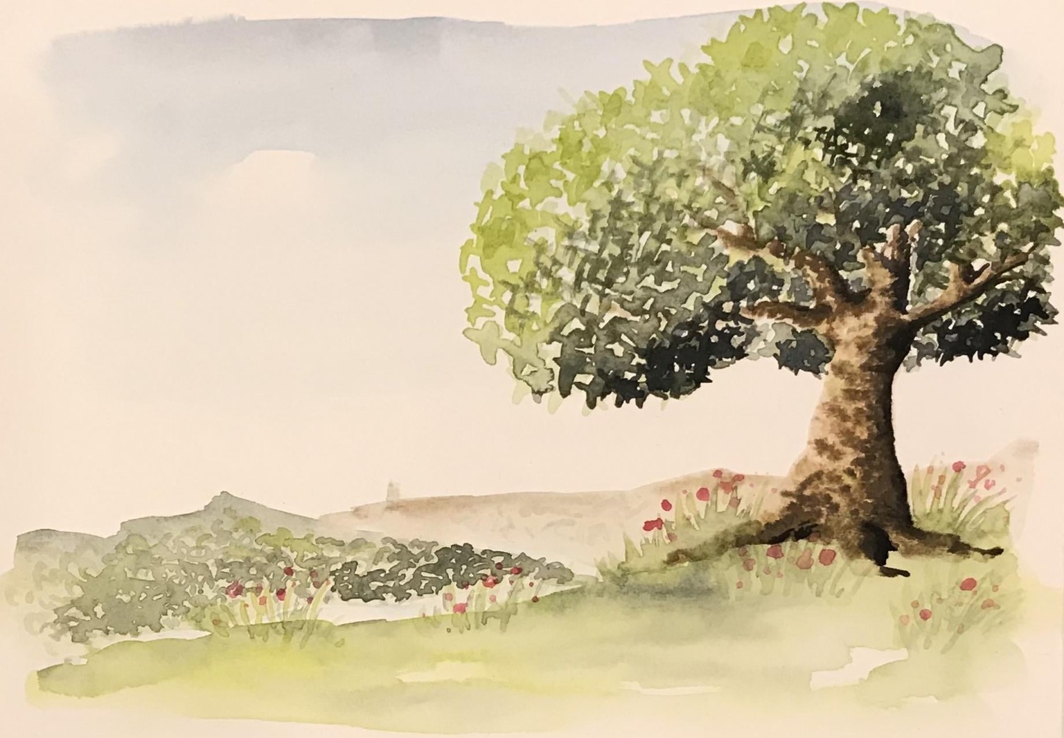 Watercolour trees - image 8 - student project