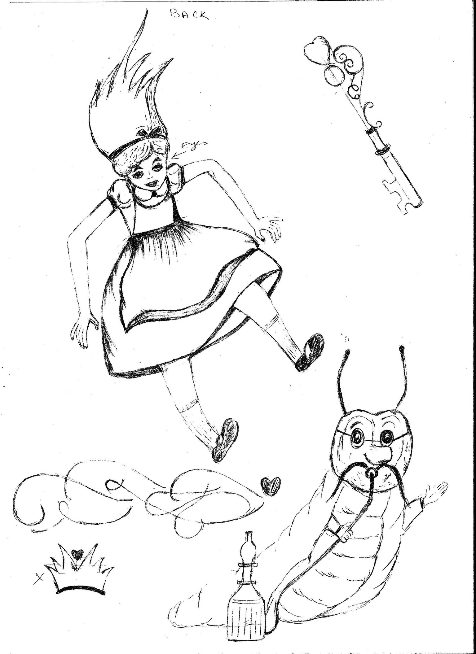 ALICE IN WONDERLAND BOOK COVER PROJECT UPDATED  - image 1 - student project