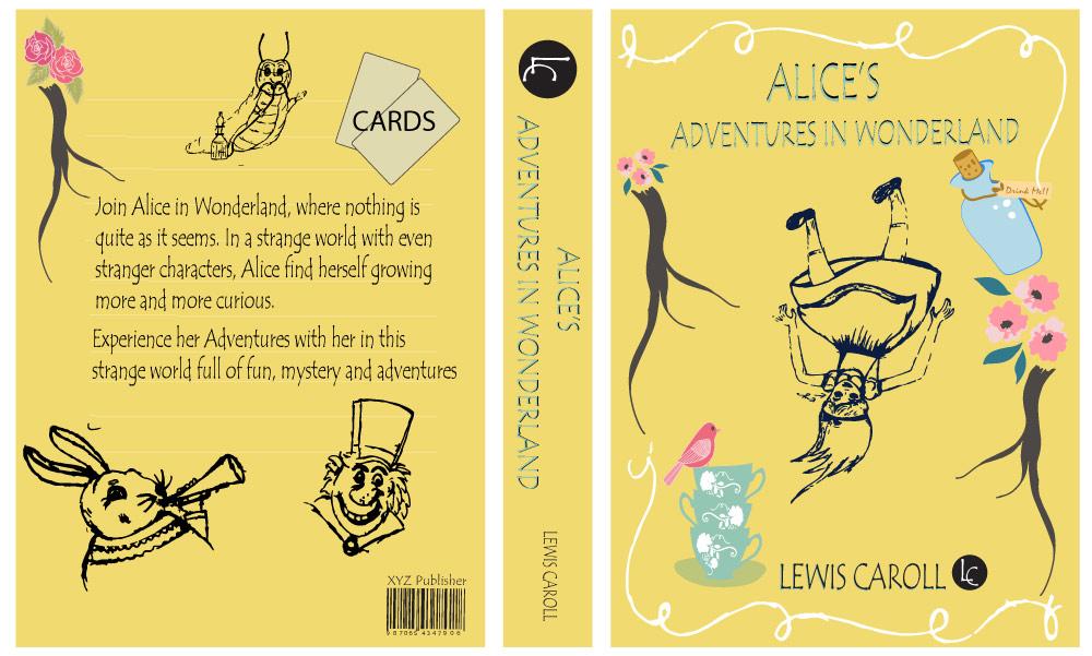 ALICE IN WONDERLAND BOOK COVER PROJECT UPDATED  - image 3 - student project