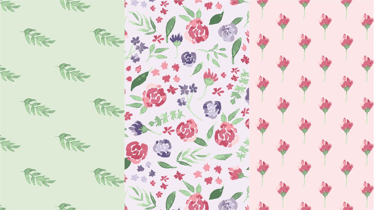 Watercolor Pattern Process - image 2 - student project