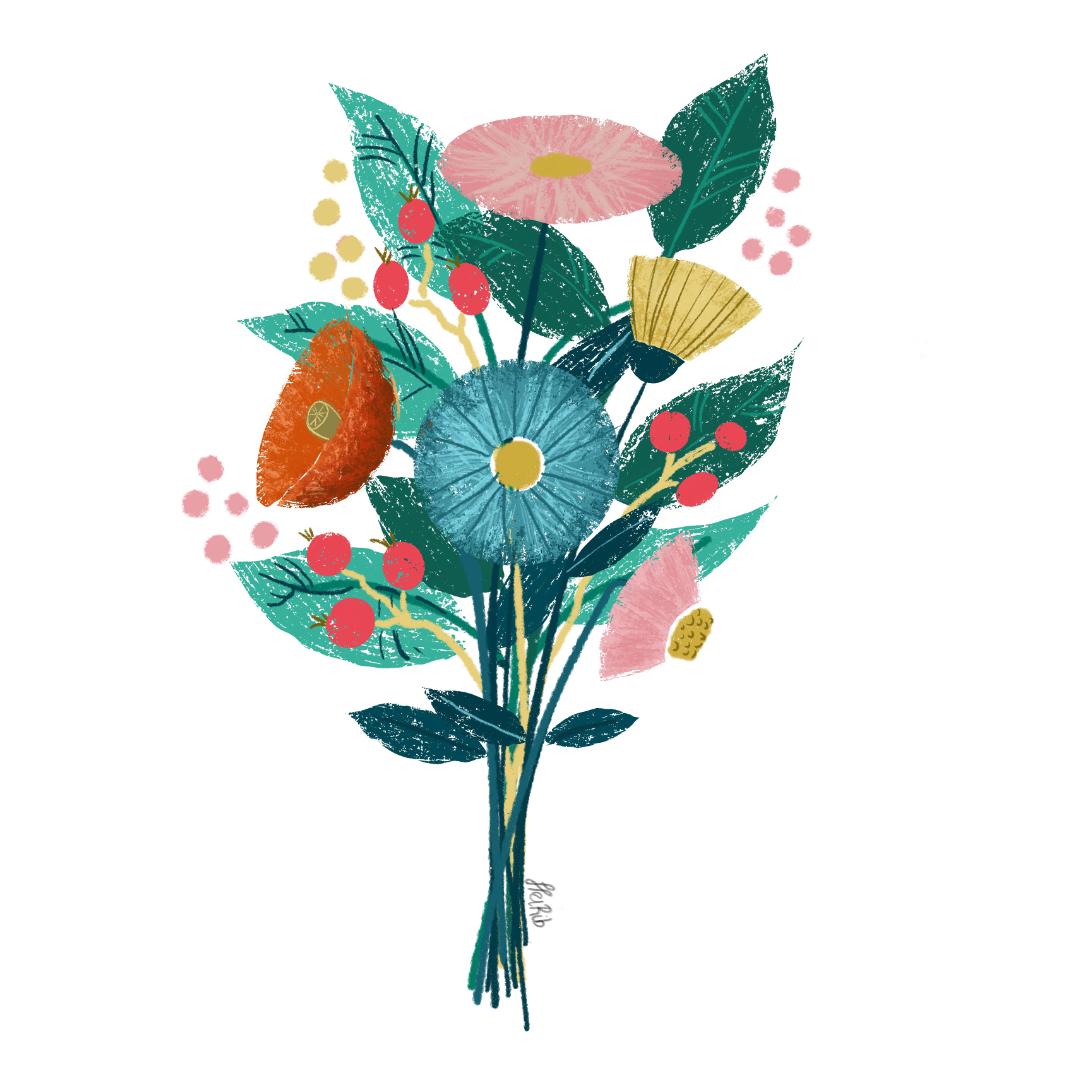 My flowers in Procreate - image 1 - student project