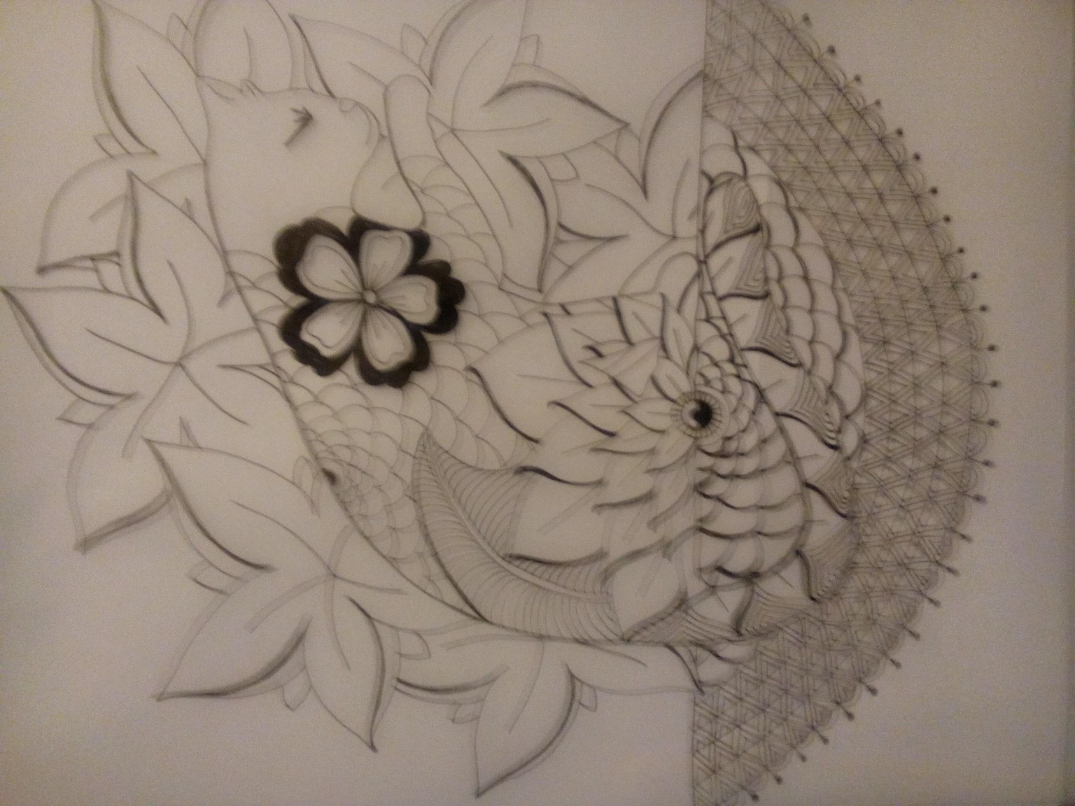 Tangling with My Cat Coloring Page - image 2 - student project