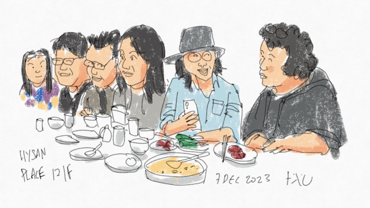 My urban sketcher friends - image 1 - student project