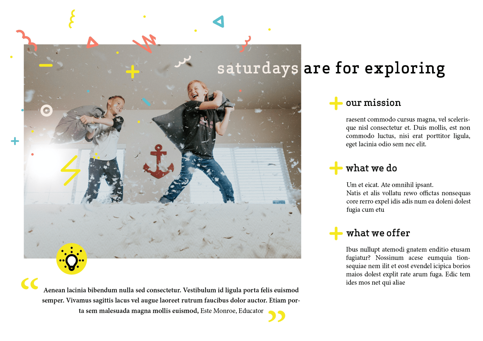 Lightbulb Co. | trifold brochure - image 2 - student project
