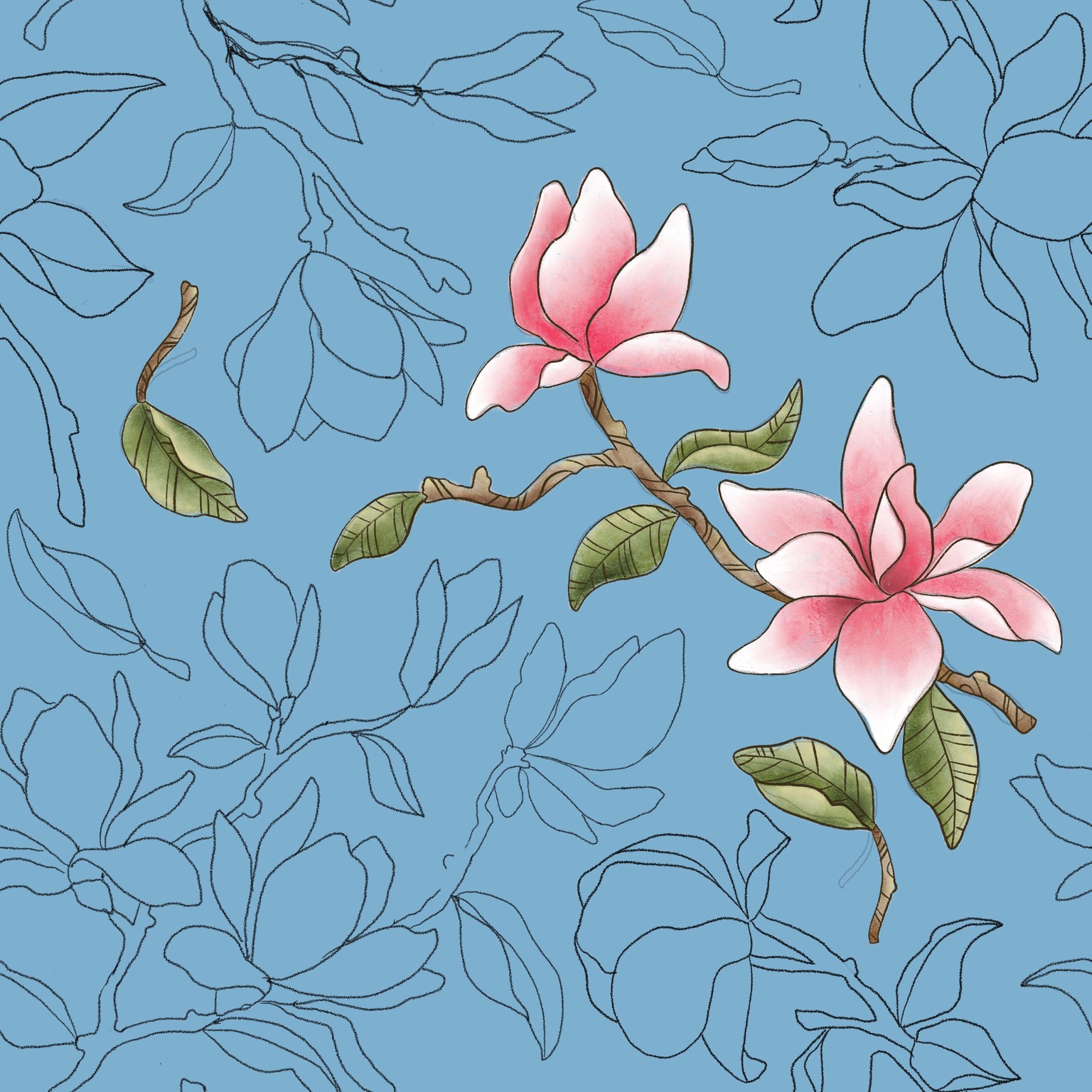 Magnolia Pattern - image 1 - student project