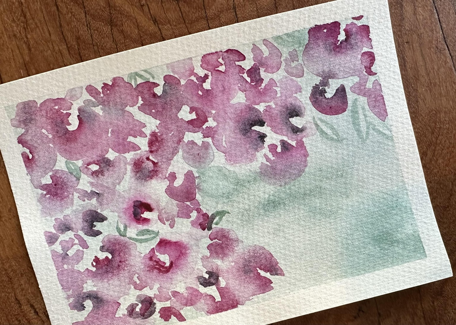 Abstract florals - fun technique - image 1 - student project