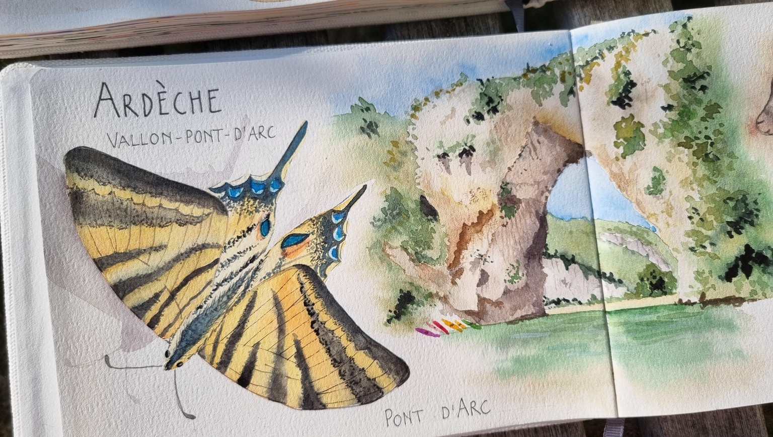 Travel Sketches Mui Ne and Vallon Pont D'Arc - image 9 - student project