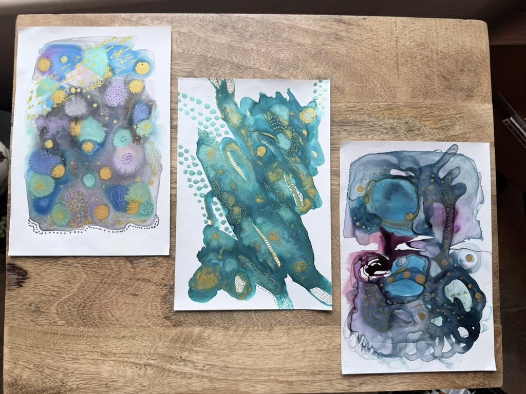 Acrylic Inks and Mineral Paper! - image 1 - student project