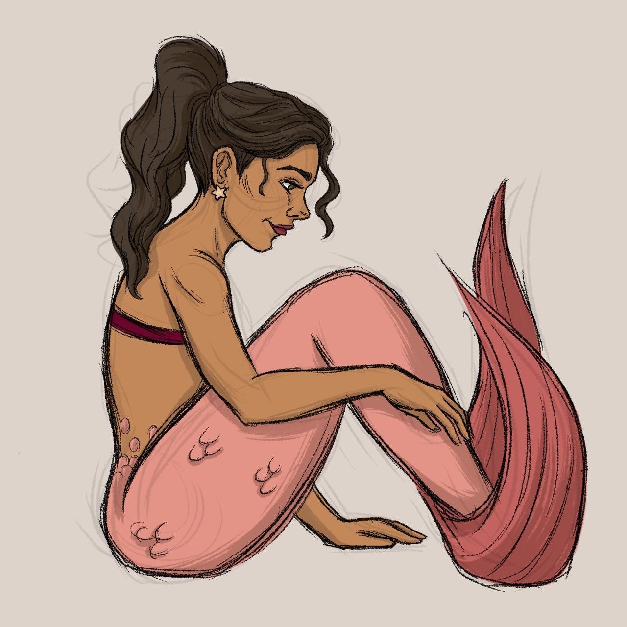 Mermaid Design with Story - image 1 - student project