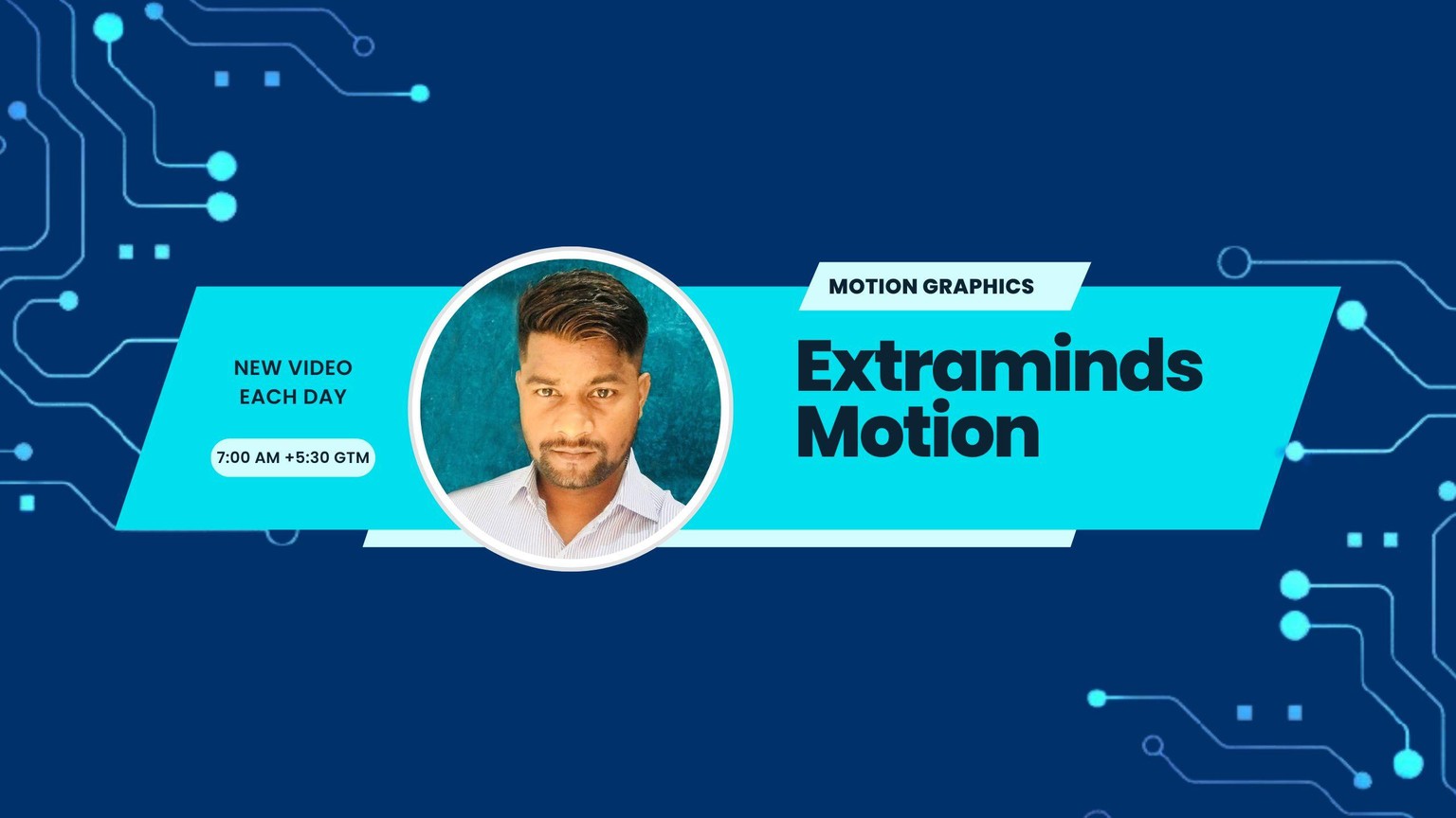 YouTube Channel Banner Made with CorelDRAW - image 1 - student project