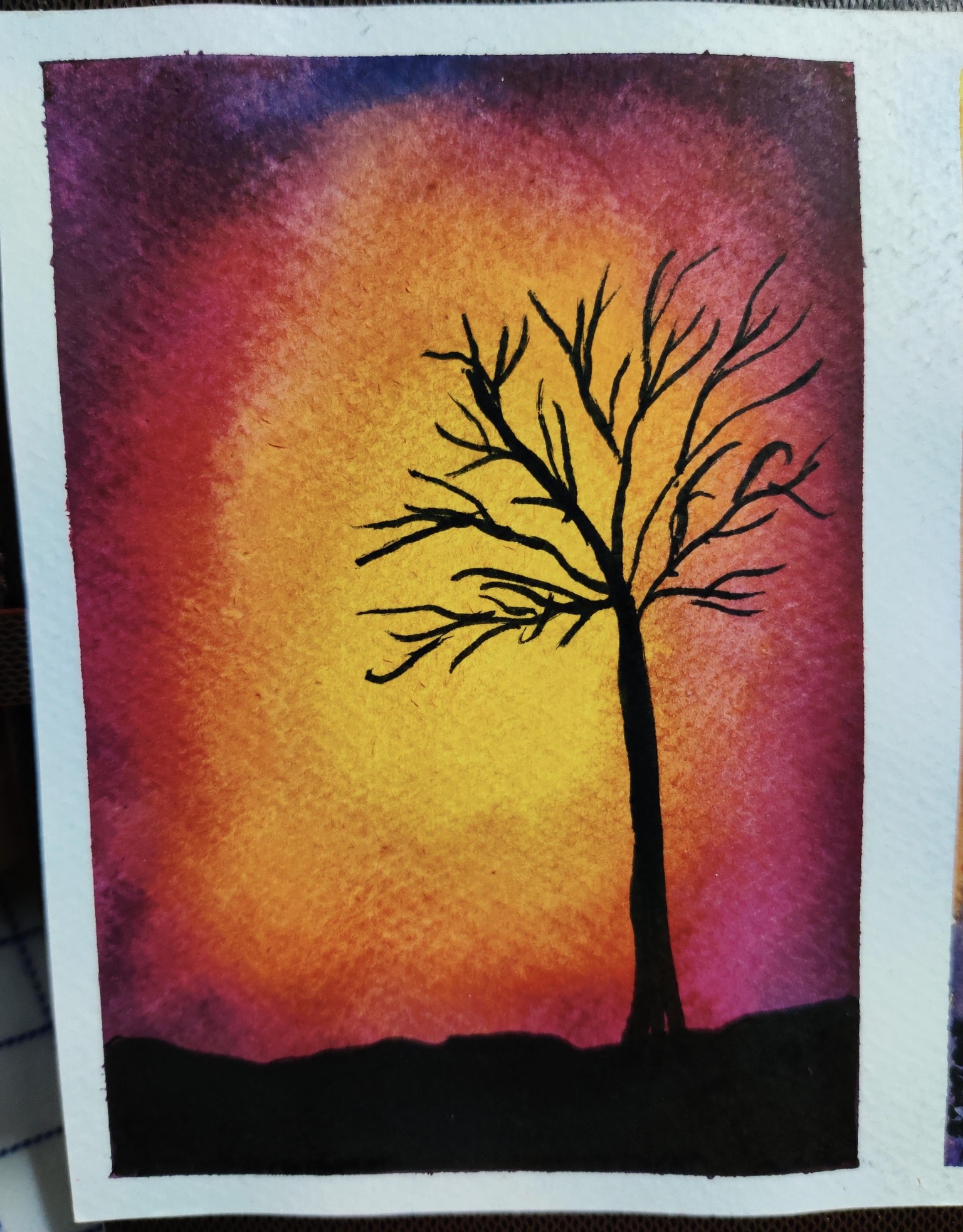 Watercolour rewetting technique - image 1 - student project