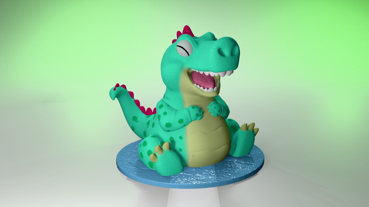 Baby Croc Render - image 1 - student project