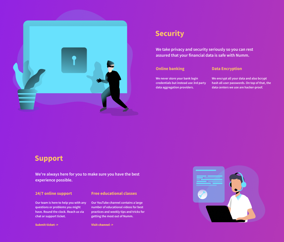Designing with Figma - Landing Page for Mobile App - image 5 - student project