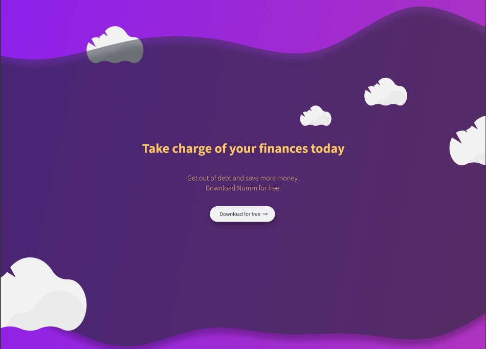 Designing with Figma - Landing Page for Mobile App - image 4 - student project