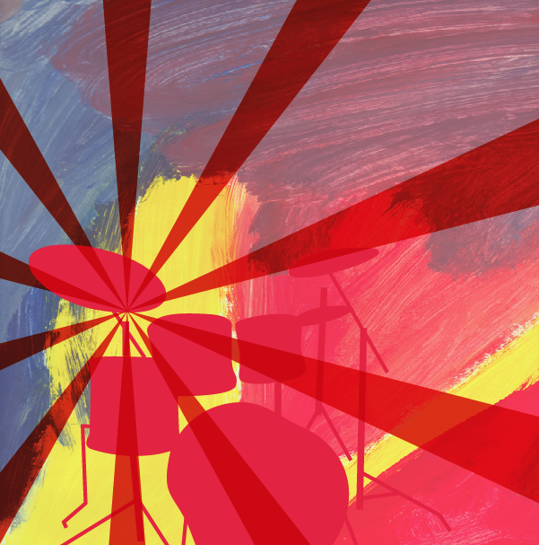 EllieP's drumset sunburst - image 2 - student project