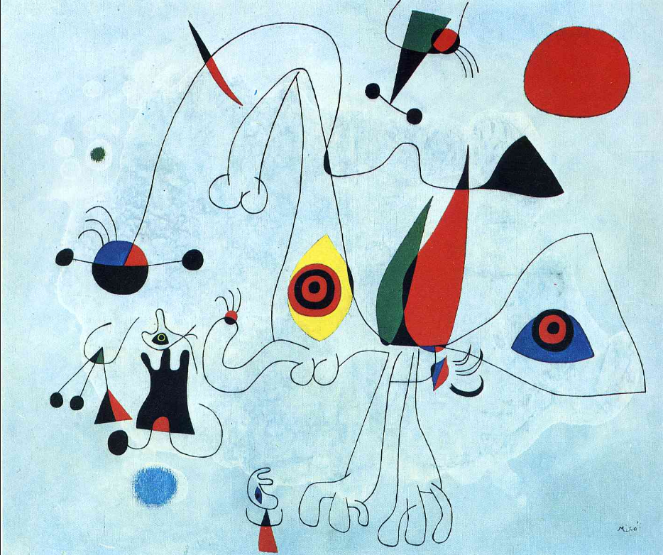 Woman and Birds at Sunrise, Miró 1946 - image 1 - student project
