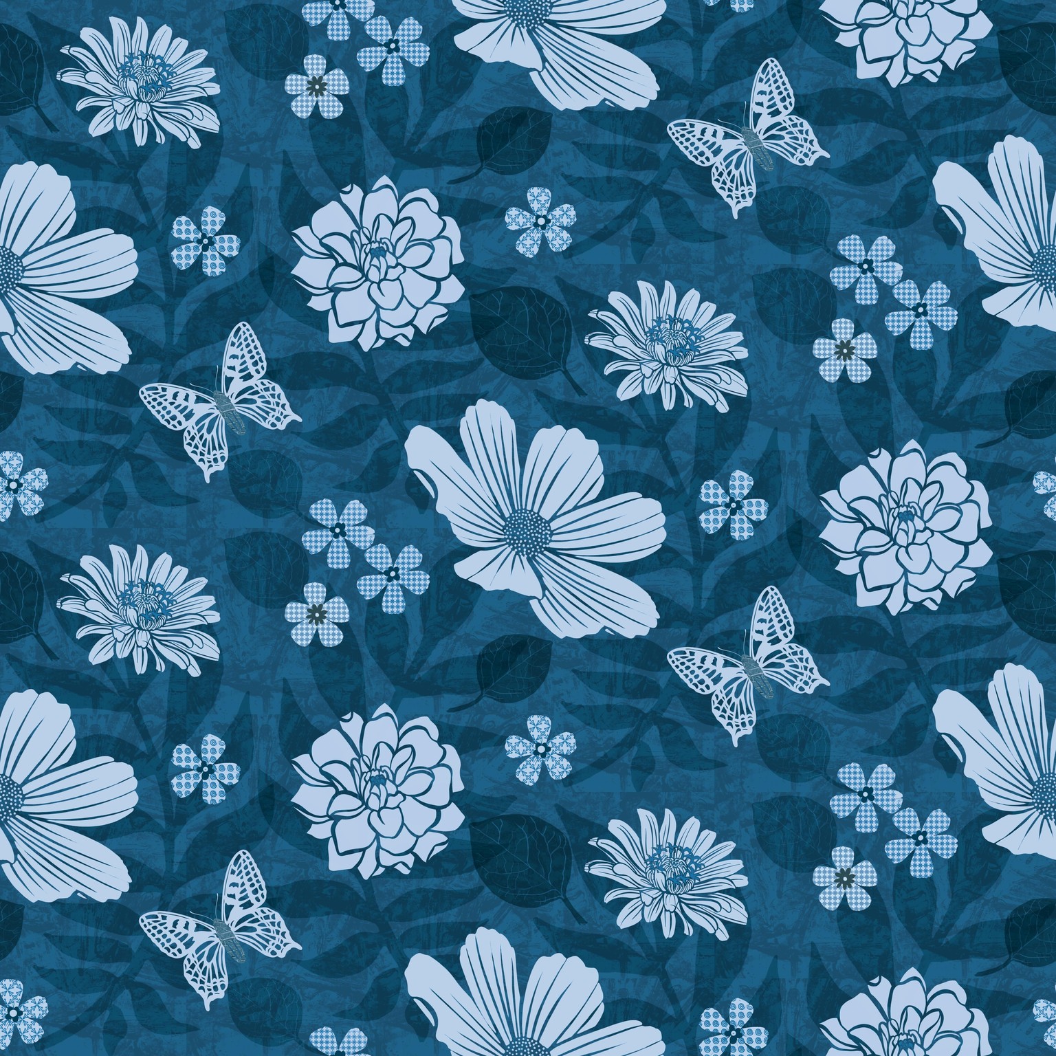 Garden in blue (hopefully like a pro :)) - image 1 - student project