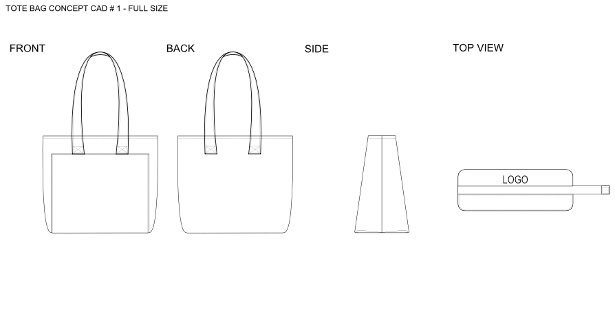 2 TOTE BAGS Concept CAD - image 1 - student project